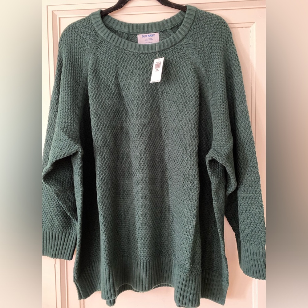 NWT old navy brand dark green sweater size xxl petite.